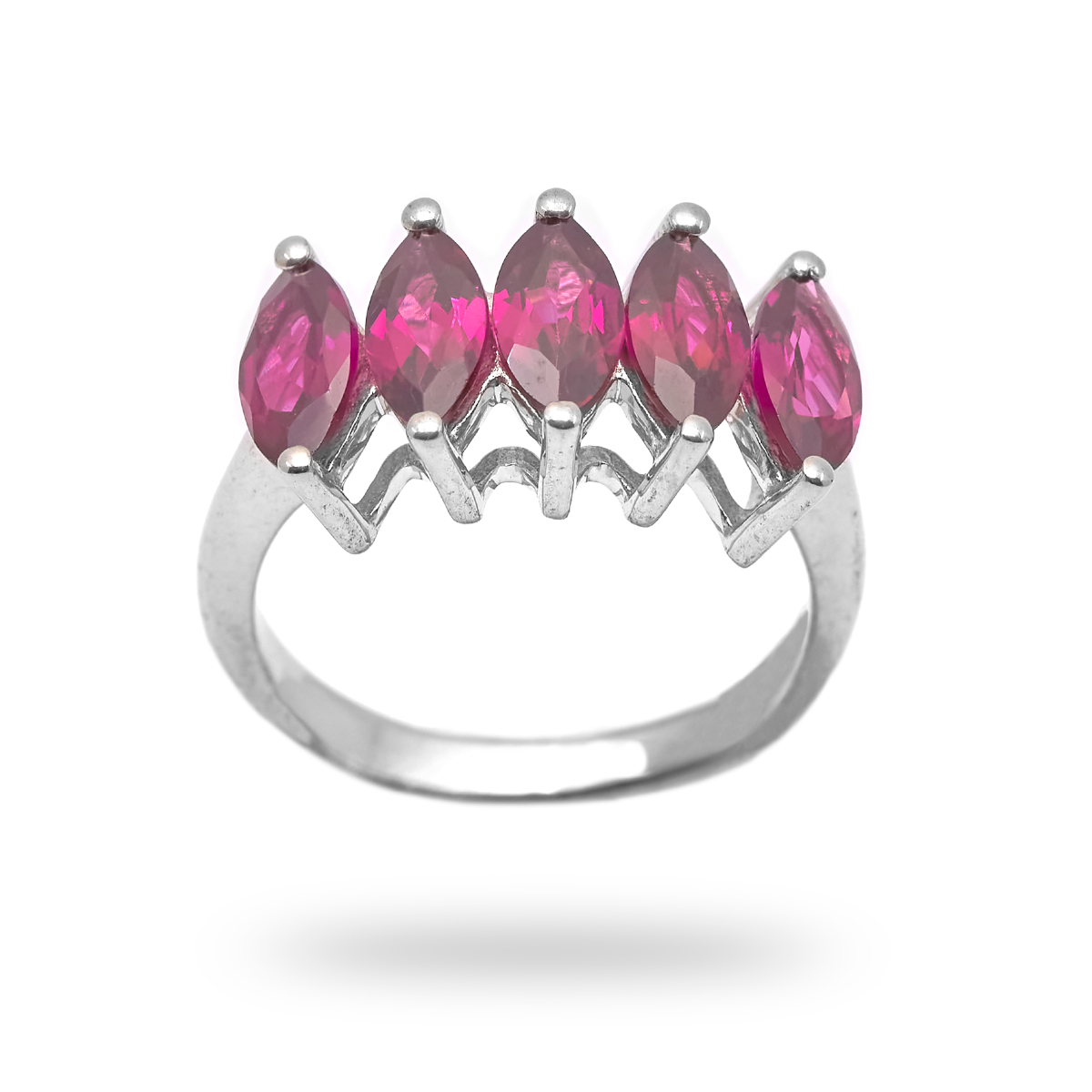 Bague rhodolite argent Mara